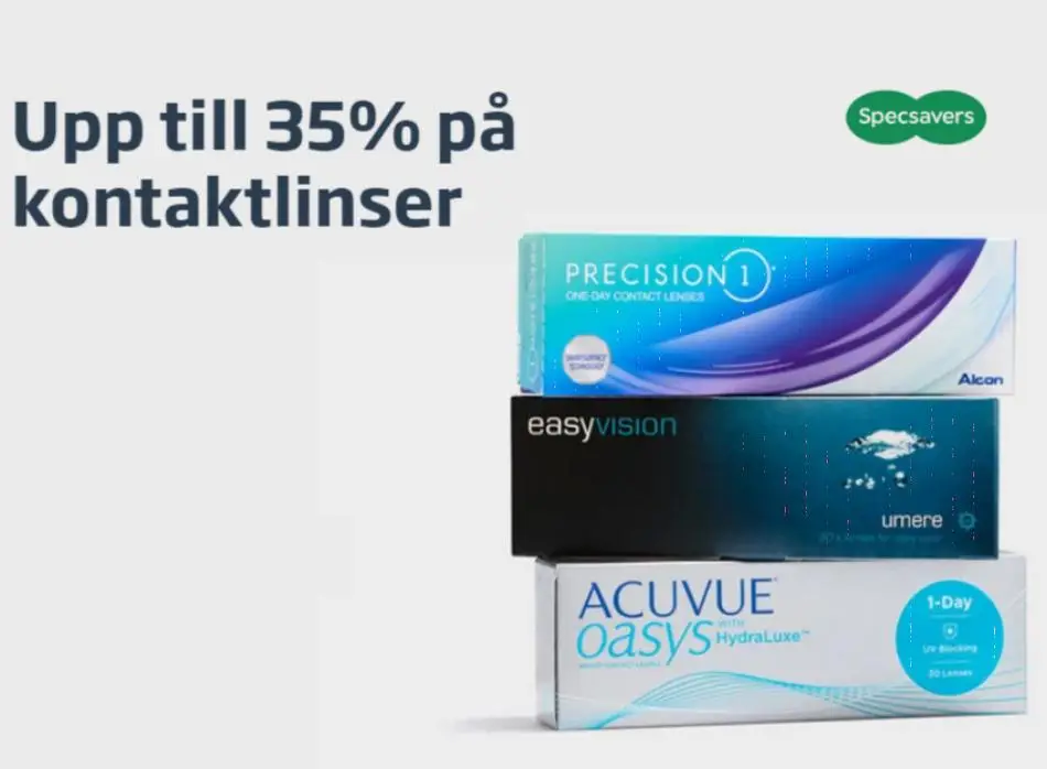 Upp till 35% på kontaktlinser - 1/5