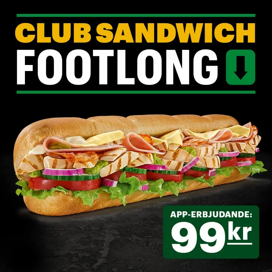 Subway Erbjudande Meny - 1/5