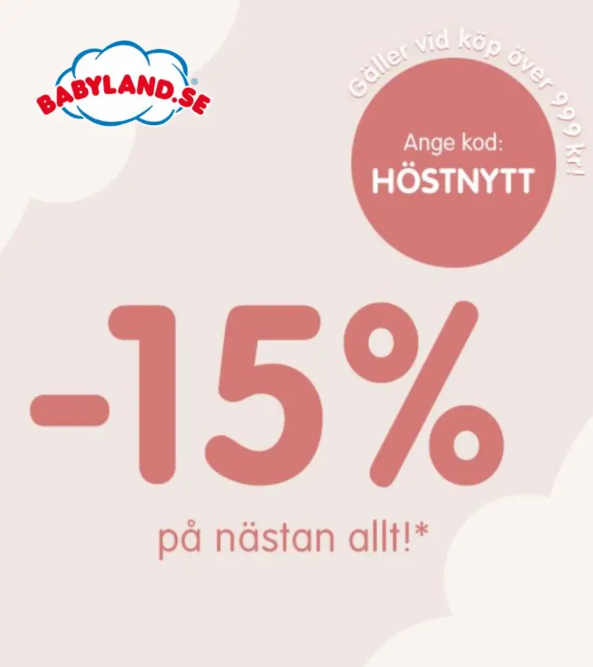 15% rabatt på nästan allt! - 1/12