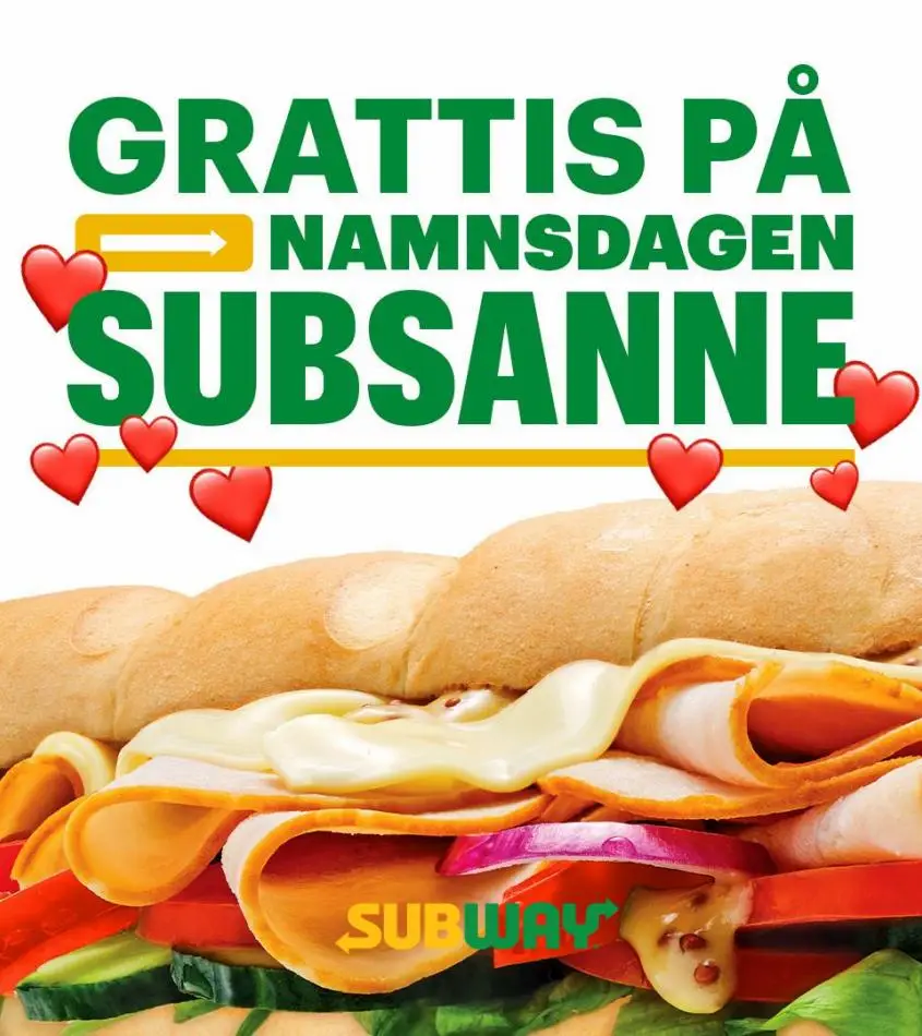 Subway Erbjudande Meny - 1/5