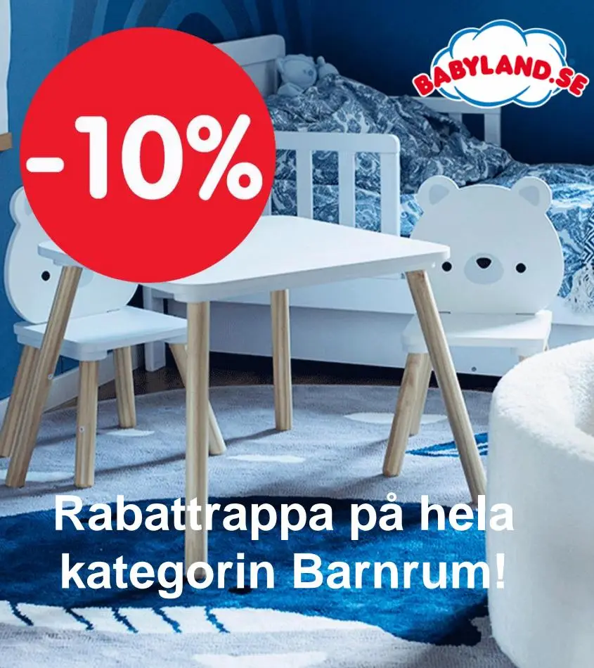 Rabattrappa på hela kategorin Barnrum! - 1/12