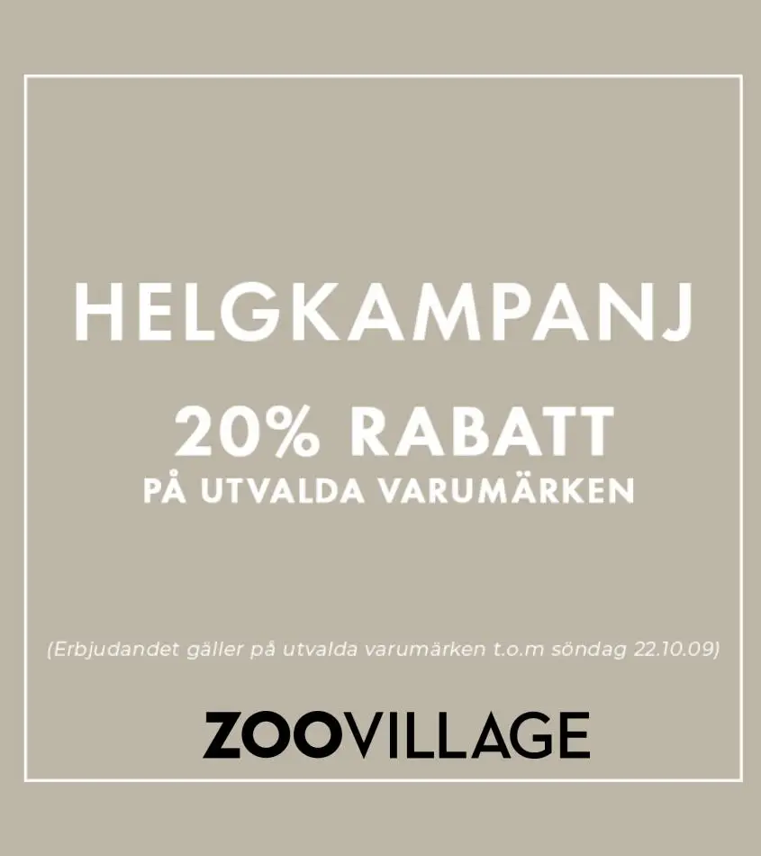 Helgkampanj! | 20% på utvalda varumärken - 1/12