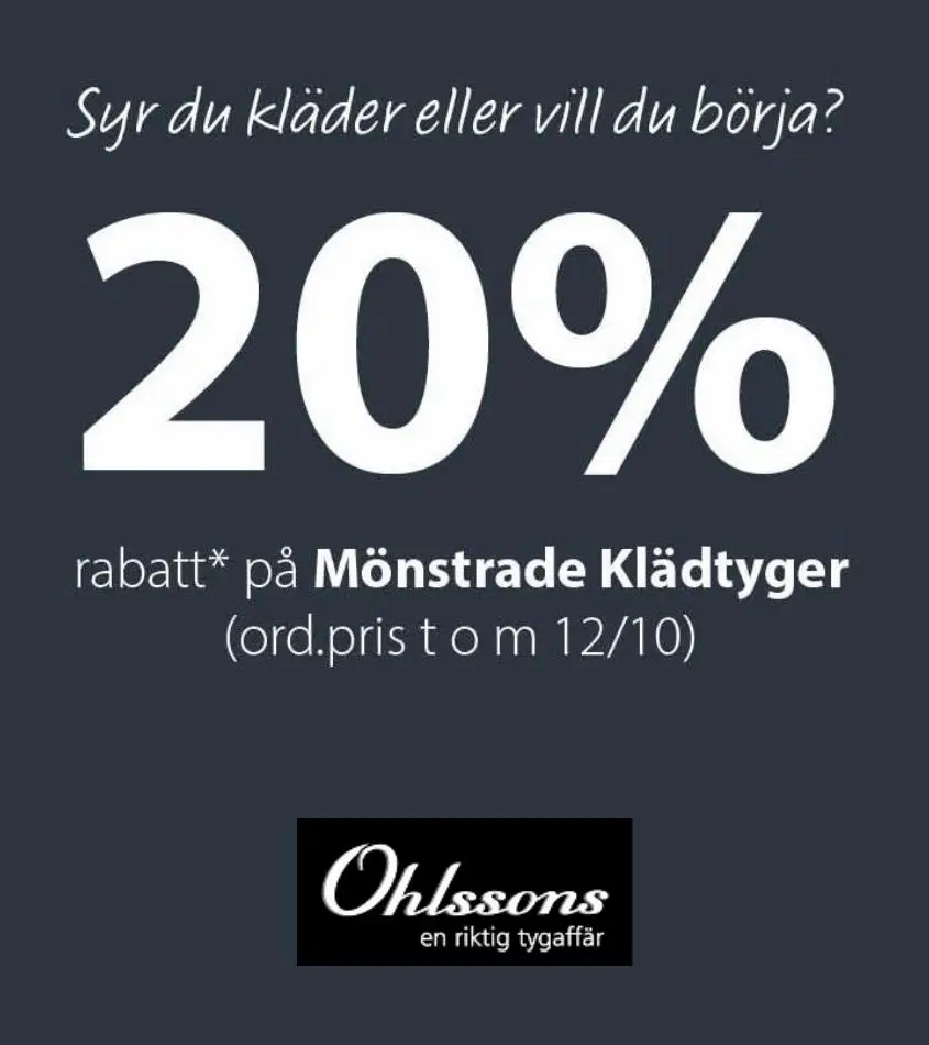 Mönstrade Klädtyger 20% - 1/12