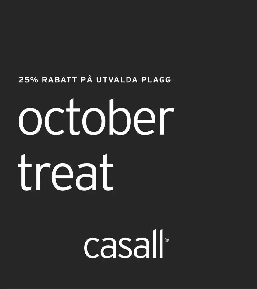 October Treat - 25% Off - 1/12