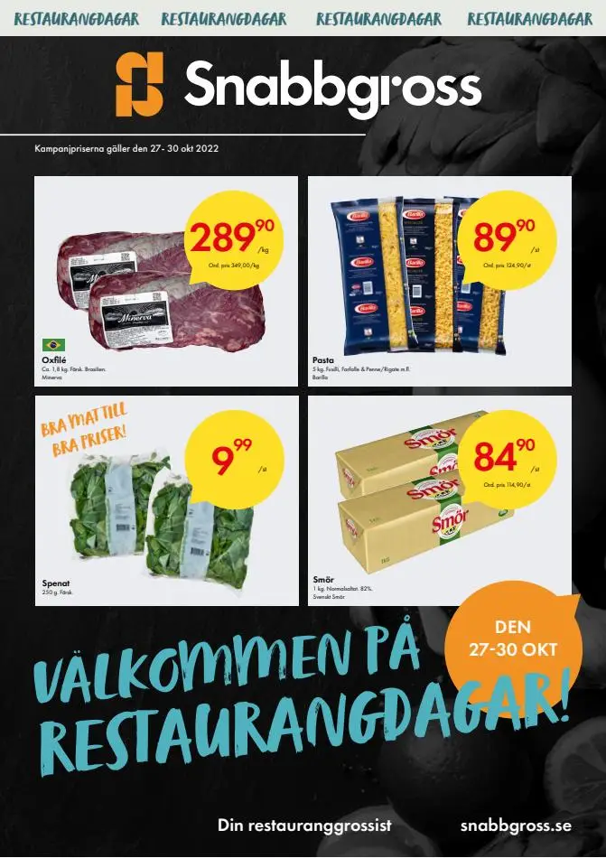 Snabbgross Erbjudande Restaurangdagar - 1/12