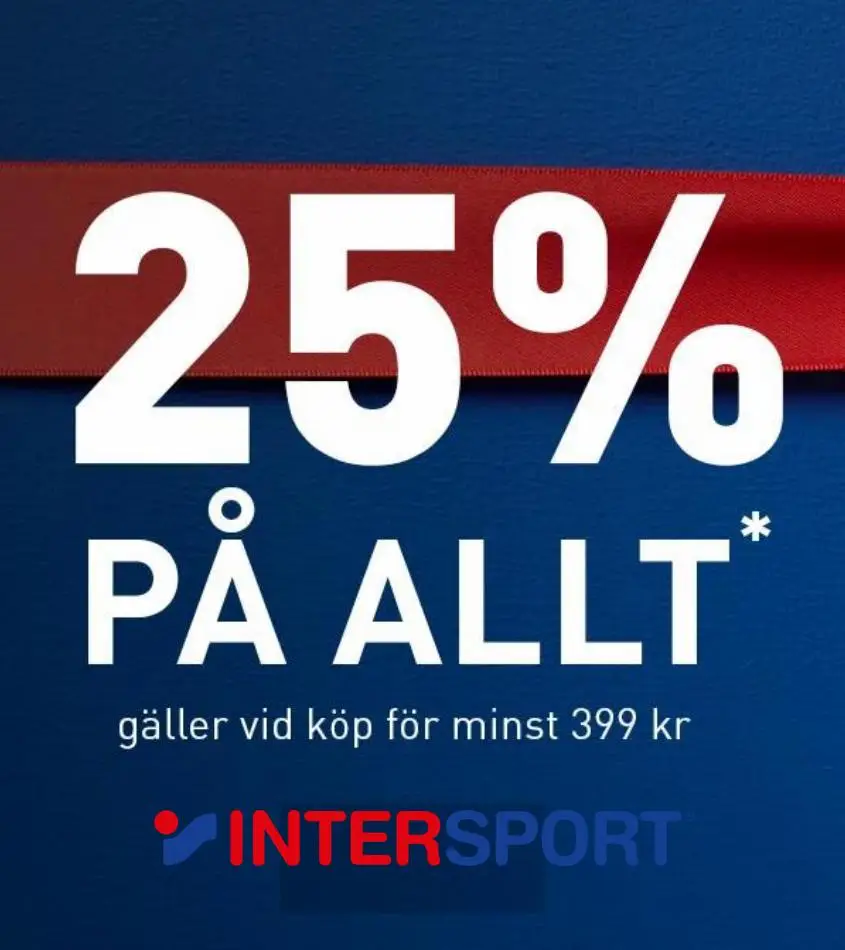 25% rabatt på allt - 1/12