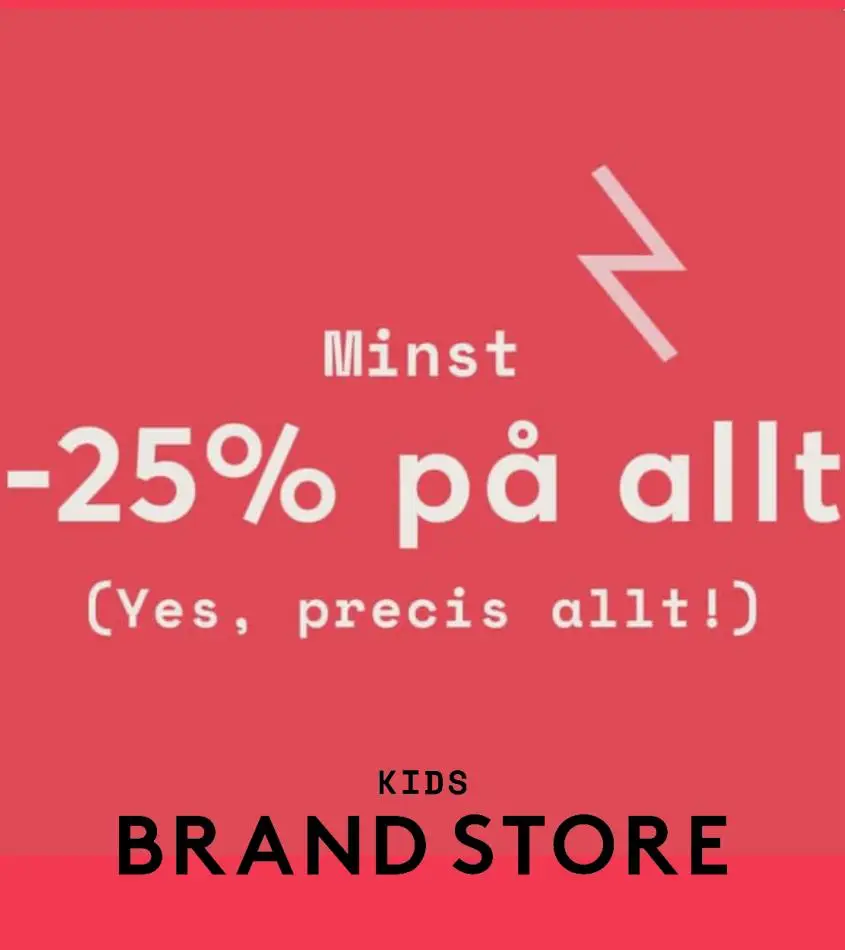 Mellandagsrea - Minst 25% på allt - 1/12