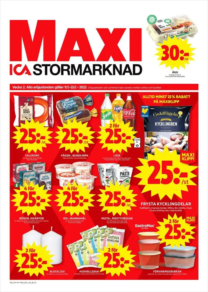 ICA Maxi Erbjudanden - 1/12