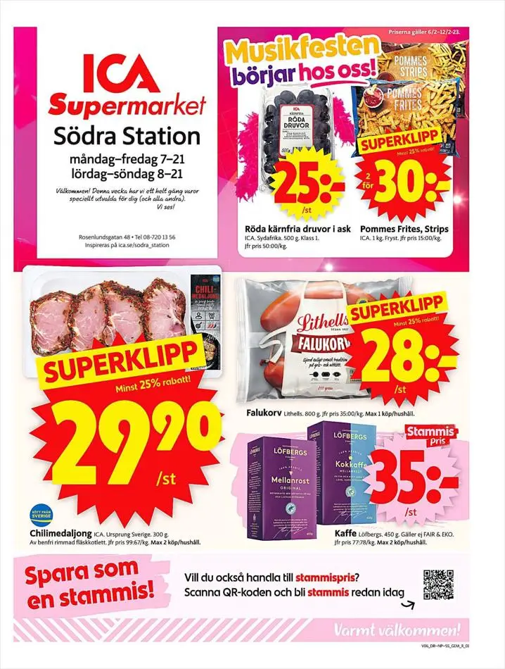 ICA Supermarket Erbjudanden - 1/12