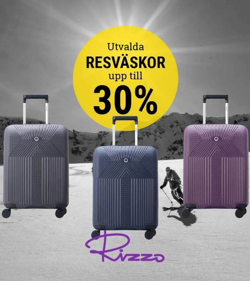 Upp till 30% på utvalda resväskor! - 1/12