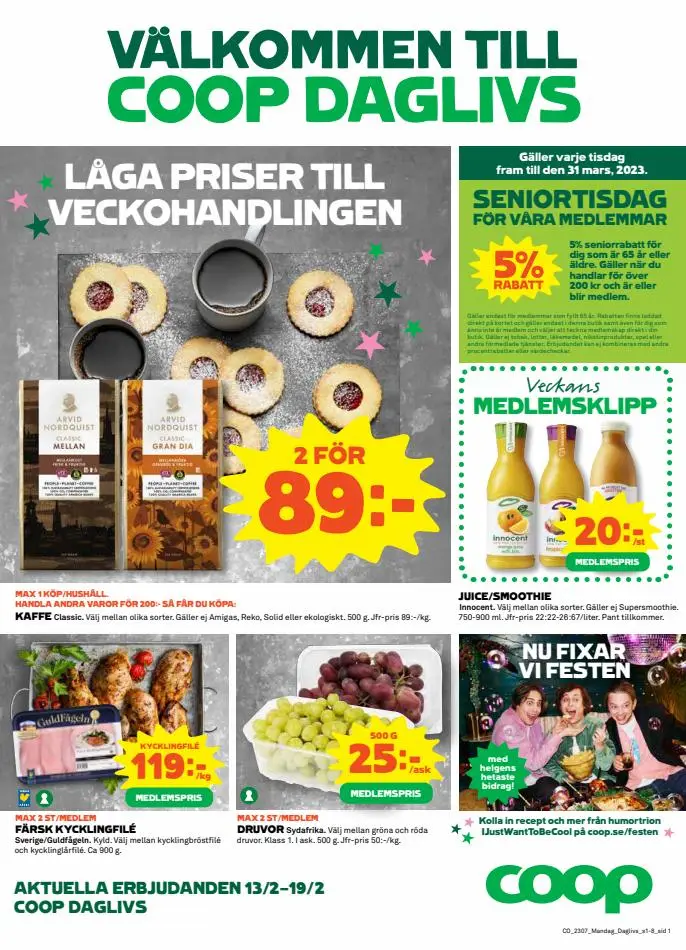 Coop Daglivs reklamblad - 1/8