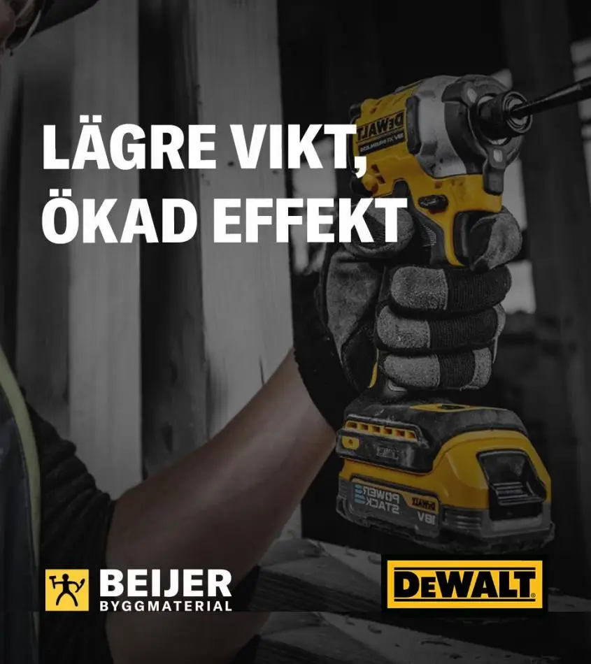 Beijer Erbjudande Aktuell Kampanj Dewalt - 1/12