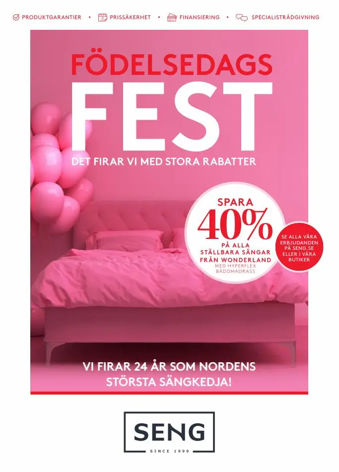 Seng Erbjudande Födelsedags Fest - 1/18