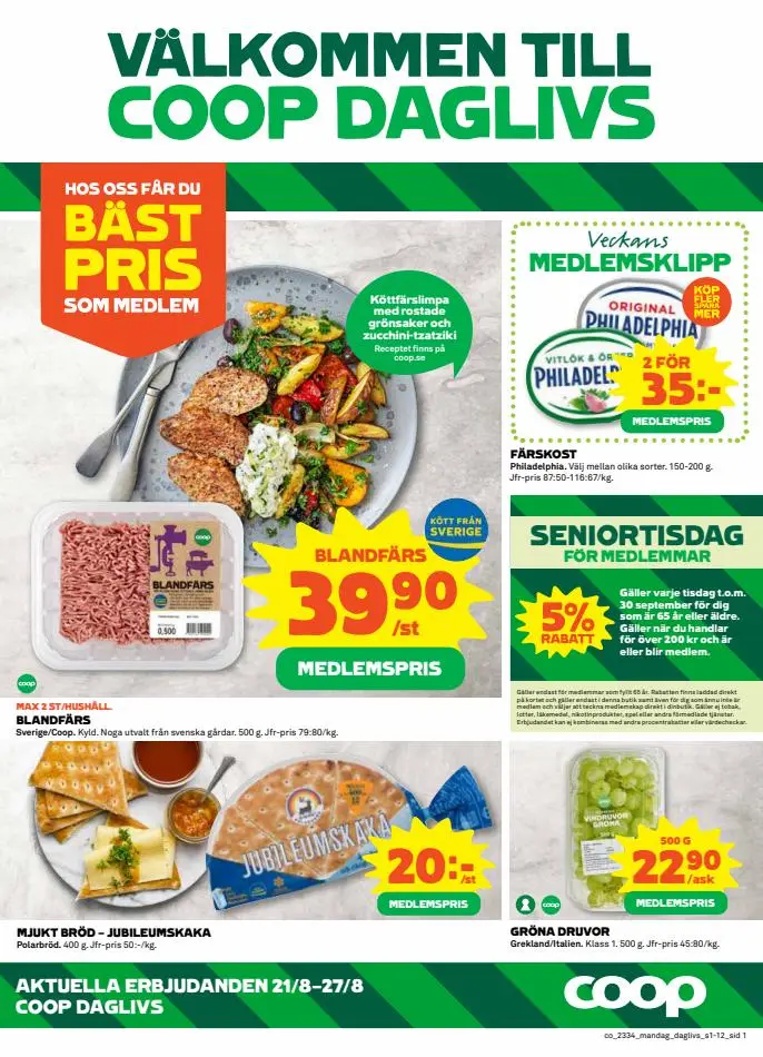 Coop Daglivs reklamblad - 1/12