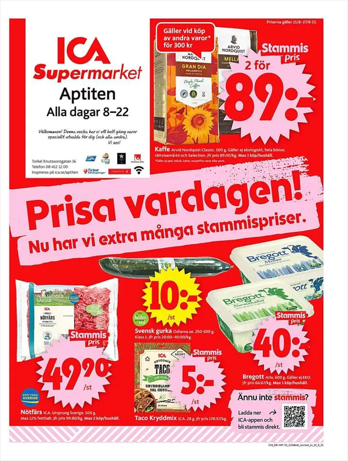 ICA Supermarket Erbjudanden - 1/16