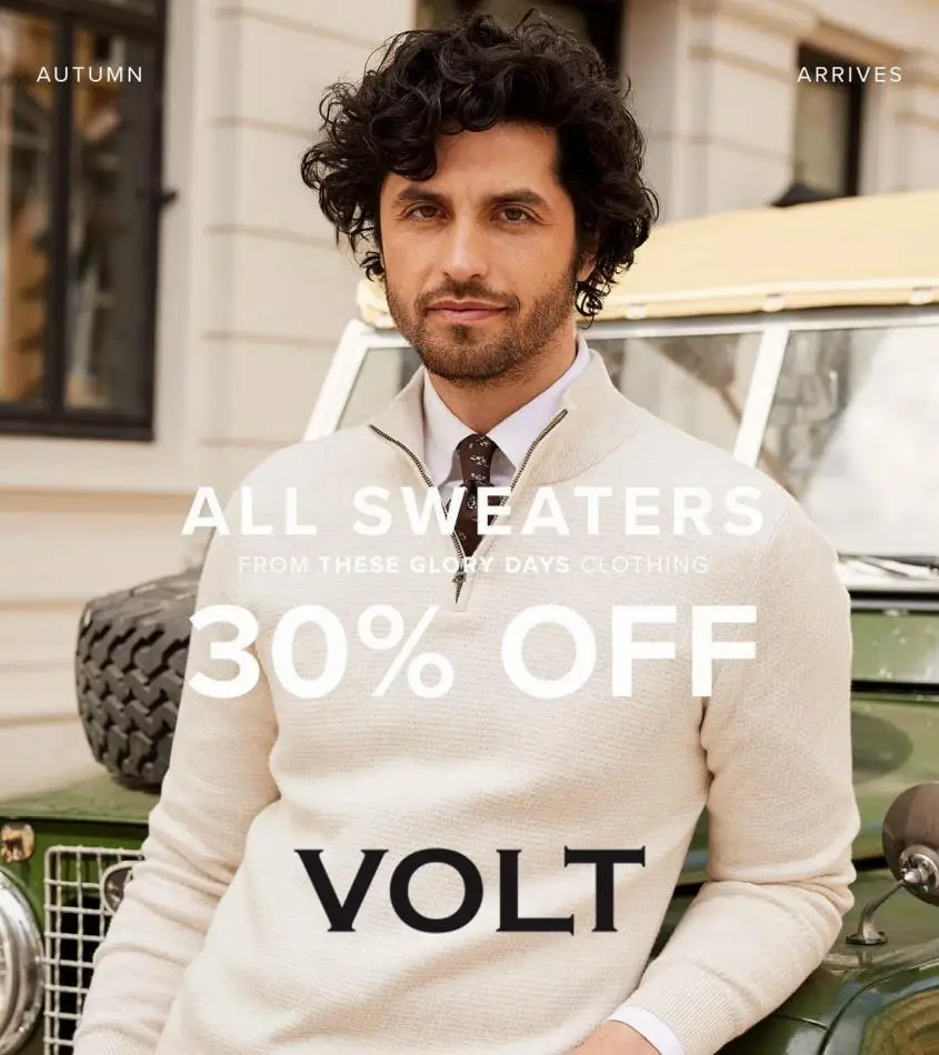 All Sweaters 30% Off - 1/12