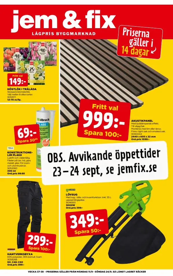 Jem&Fix reklamblad - 1/12