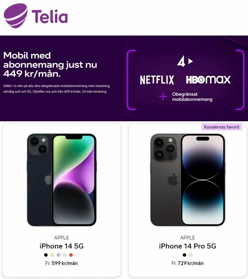 Telia Erbjudande Kampanjer - 1/12