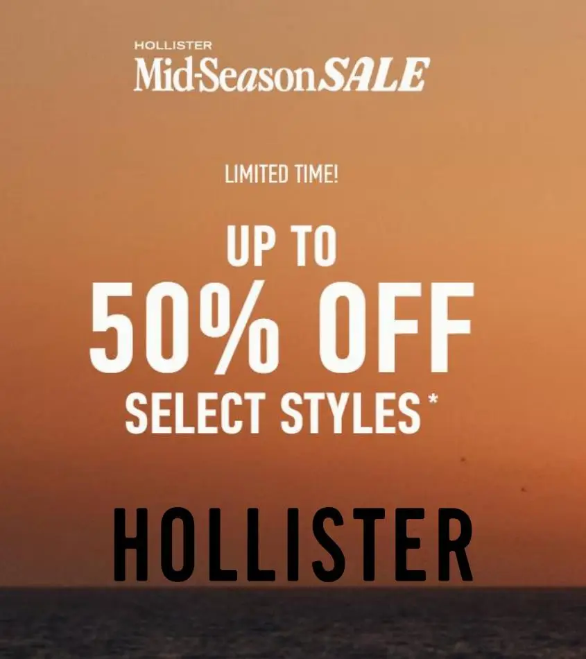 Hollister Mid Season Sale - 1/12