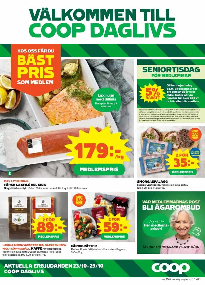 Coop Daglivs reklamblad - 1/12