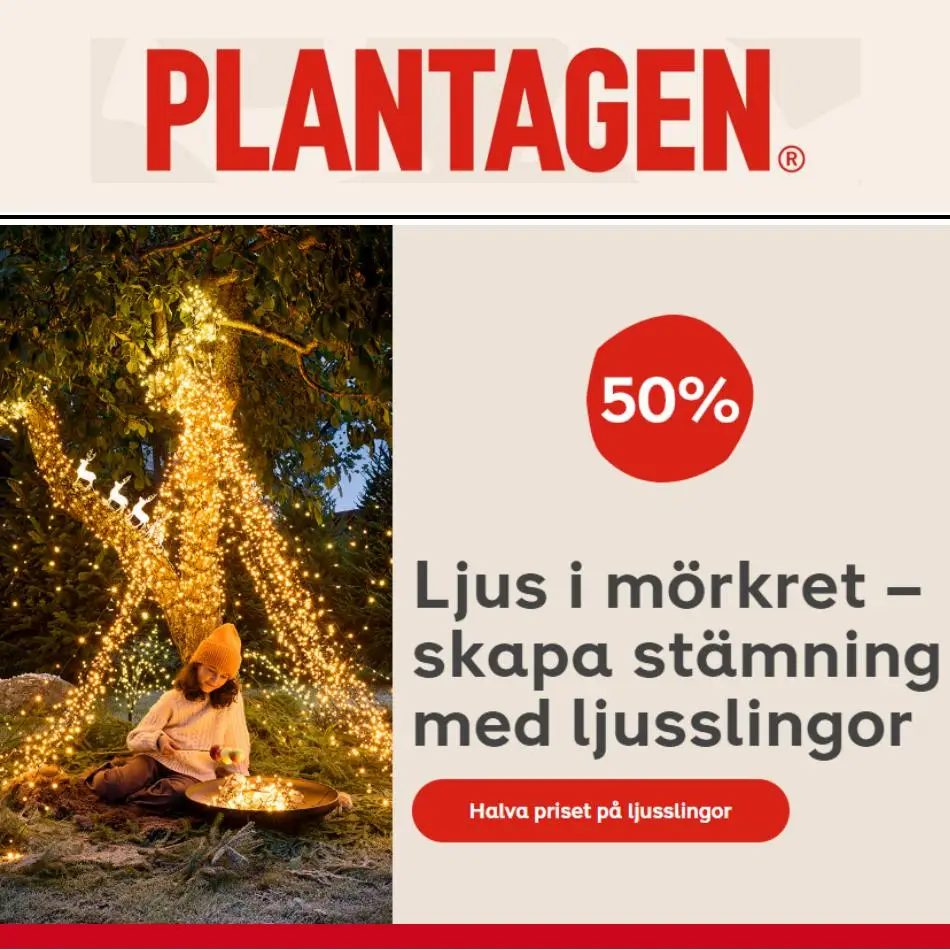 Plantagen Ljusslingor - 1/10