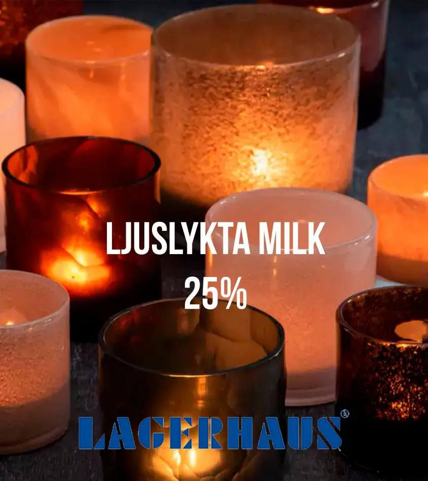 Ljuslykta Milk 25% - 1/8