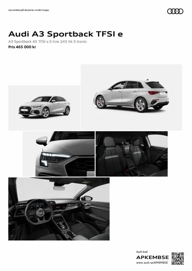 Audi A3 Sportback TFSI e - 1/11