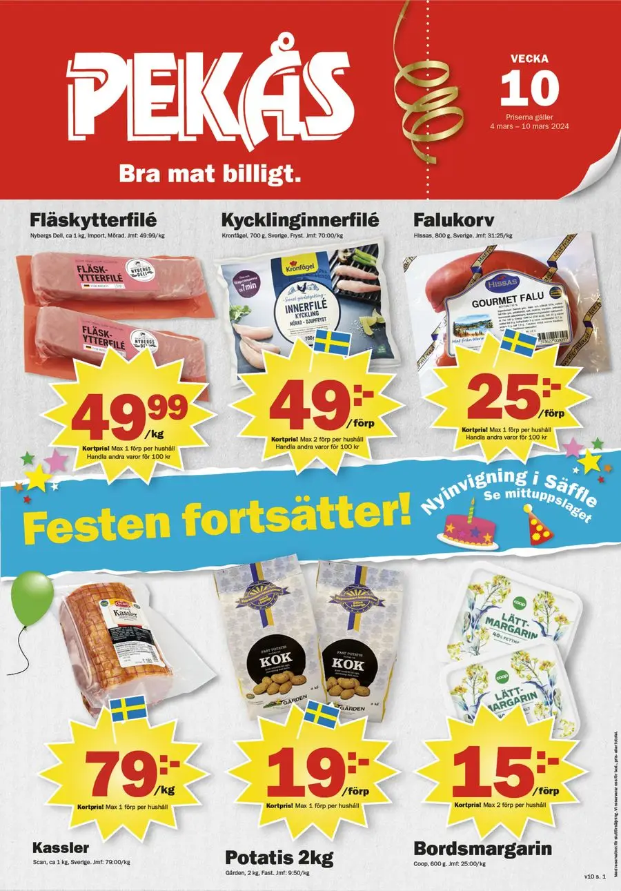 Pekås Erbjudanden - 1/12