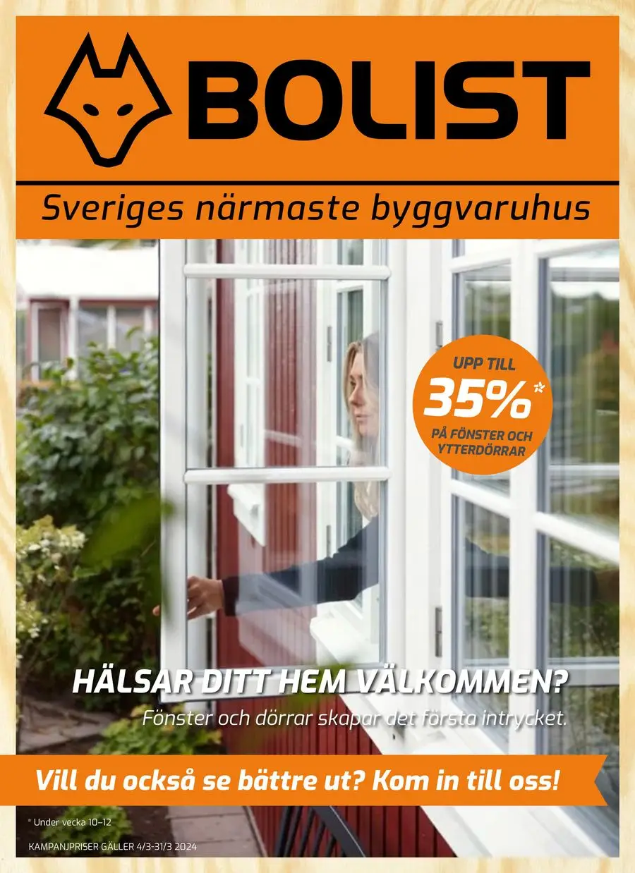 Upp till 35%* på fönster och ytterdörrar ! - 1/8