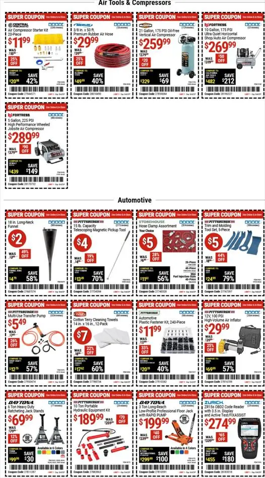 Harbor Freight Tools United States — Product catalog, promotions and ...