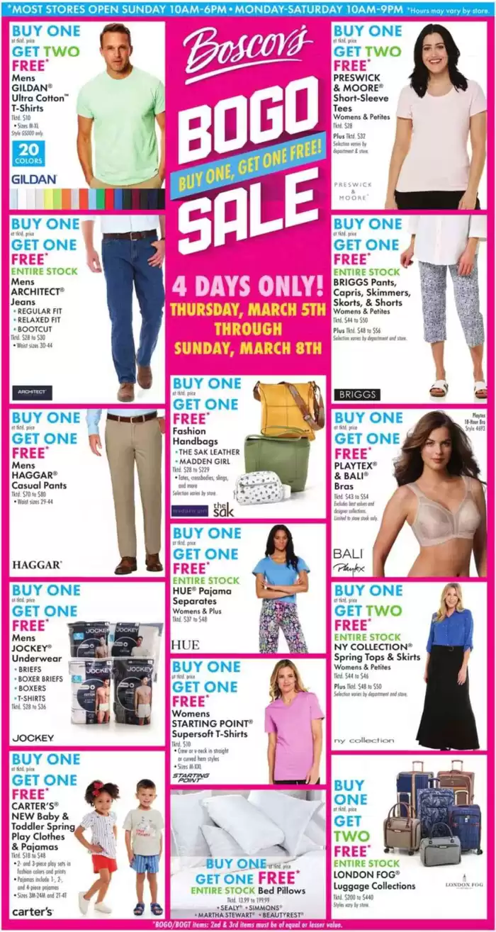 Boscov's: Current special promotions 05.03.2026/11.03.2026 | Catalogium ...