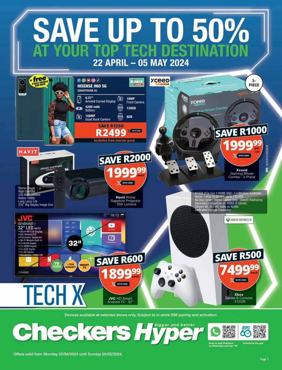Checkers Hyper: Checkers Hyper Tech X 22 April - 5 May 21.04.2024/04.05 ...
