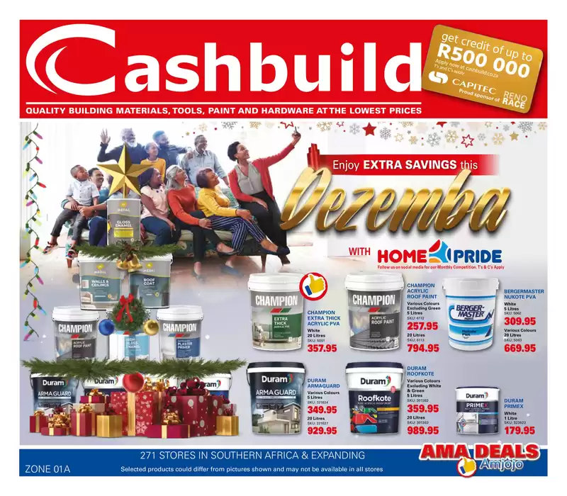 Cashbuild: Current special promotions 18.11.2024/19.01.2025 ...